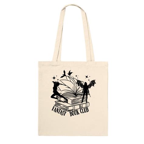 Bookish Tote Bag For Fantasy Book Lover Library Tote Literary Tote Book Shopping Bag Book