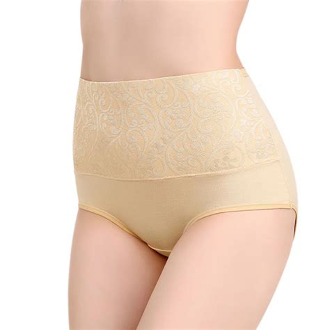 High Waist Tummy Control Panties For Women Comfy Cotton Underwear