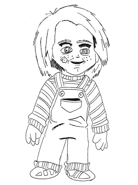 Dibujos De Lindo Chucky Para Colorear Para Colorear Pintar E Imprimir