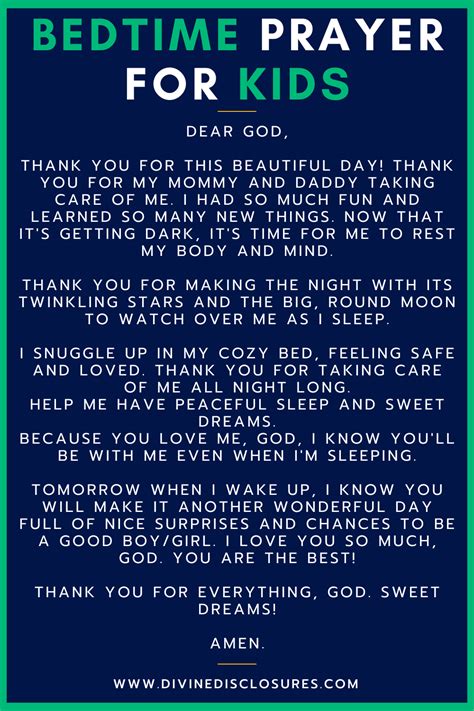 Powerful Bedtime Prayer For Kids To Say Each Night In 2024