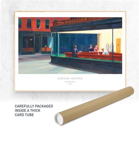 Extra Large Size Edward Hopper Nighthawks From Poster Etsy Australia