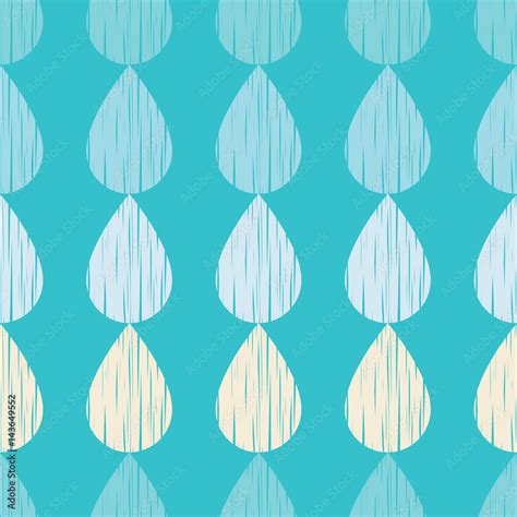 Seamless rain drops pattern background. Stock Vector | Adobe Stock