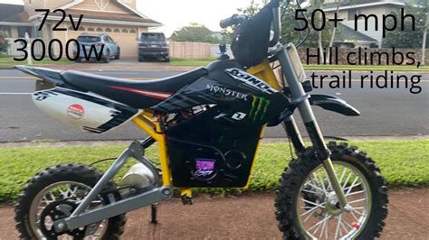 Trail Riding And Hill Climbing The 72v 3000w Razor Mx650 On Private