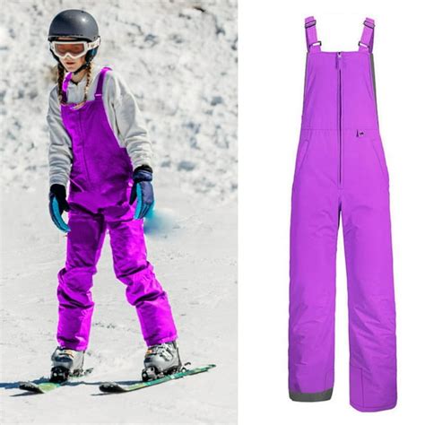 Sunisery Kids Waterproof Snow Ski Bibs Overalls Snowboard Overalls Long ...