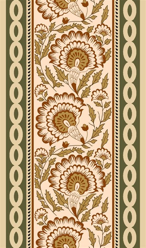 An Art Nouveau Design With Flowers And Leaves