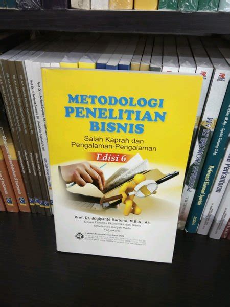 Jual Buku Metodologi Penelitian Bisnis Edisi Enam Jogiyanto Hartono