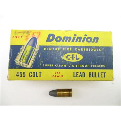 Collectible Cil Dominion 455 Colt Ammo