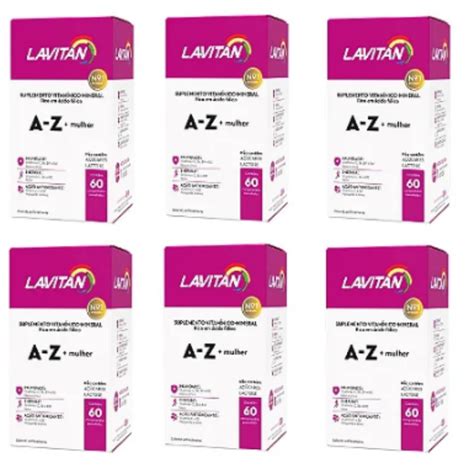 Kit Lavitan AZ Mulher Cimed 60 Comprimidos Cada Caixa Shopee Brasil