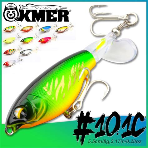 Kmer Topwater Whopper Plopper Popper señuelo de pesca Zander Pike