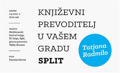 Moderna vremena MFK Književni prevoditelj u vašem gradu Tatjana