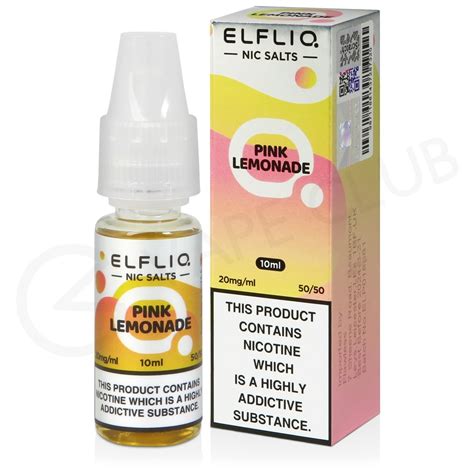 Pink Lemonade Nic Salt E Liquid By Elf Bar Elfliq For