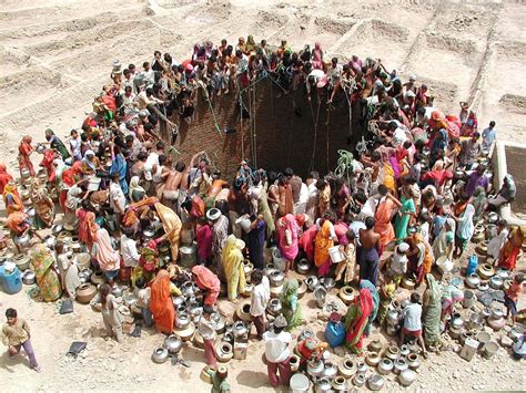 Getting Water From A Huge Well In An Indian Village R Pics