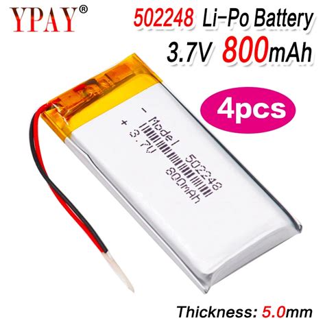 Pcs V Mah Li Ion Lipo Cells Lithium Li Po Polymer