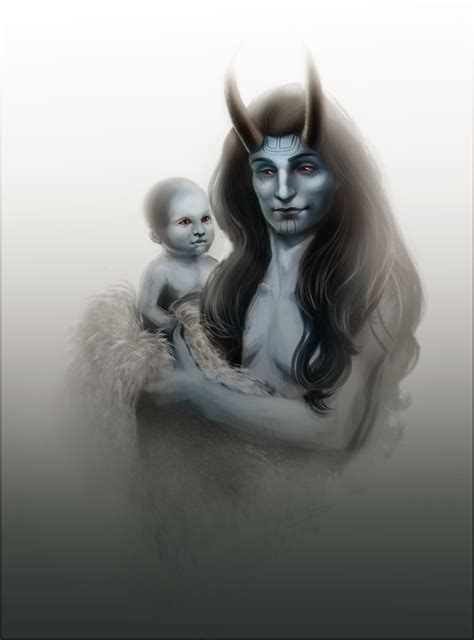 AT || Farbauti with baby!Loki by Tavvi on DeviantArt