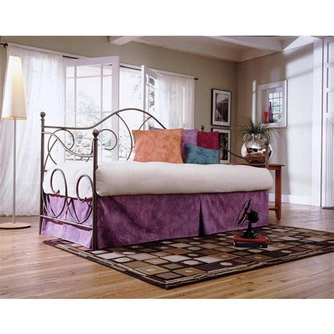 Caroline Complete Metal Daybed With Link Spring Support Frame And Pop