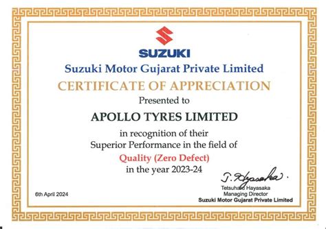 Apollo Tyres Ltd On Linkedin Apollotyres Recognition Zerodefects