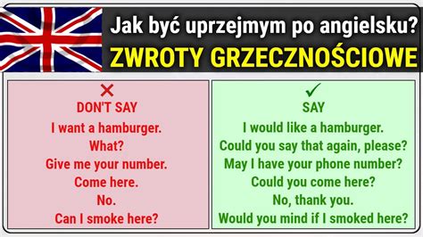 Zwroty grzecznościowe po angielsku YouTube