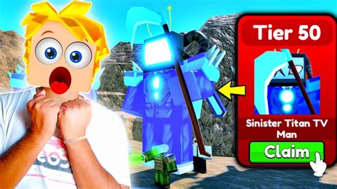 I Got The Sinister Titan Tv Man Toilet Tower Defense Youtube