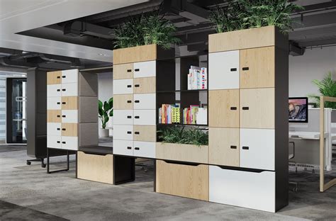 ᑕ ᑐ Keen uses of the hushLock open space office storage cabinet