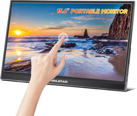 Thinlerain Portable Monitor Toucscreen 156 Inch Fhd 1920x1080p