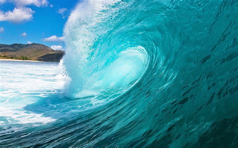 Hd Wallpaper Ocean Wave Sea Waves Blue Water 48 Off