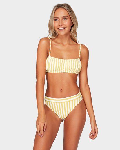 Cassy Stripe Bralette Bikini Top Billabong