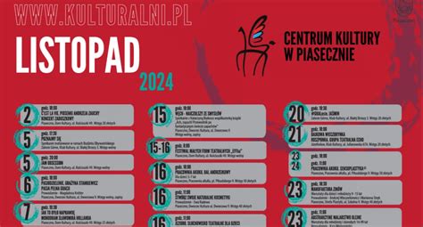 Wydarzenia Kulturalne W Listopadzie 2024 W Piasecznie