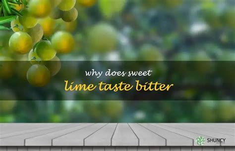 Why Does Sweet Lime Taste Bitter ShunCy