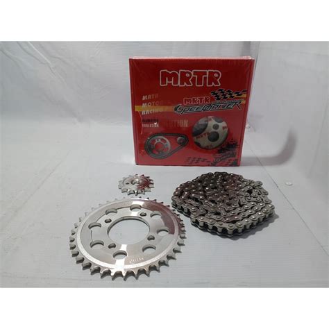 CHAIN SPROCKET SET ROUSER 135 15T 43T 428 130L Shopee Philippines