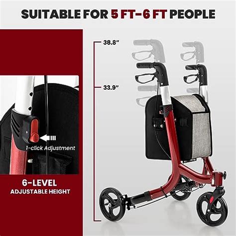 Goplus D Ambulateur Roues Pour Personnes G Es D Ambulateur