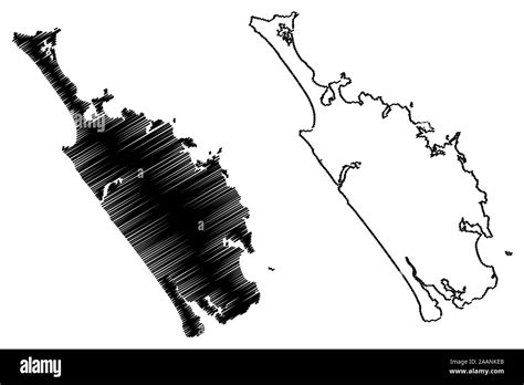Northland Region (Regions of New Zealand, North Island) map vector ...