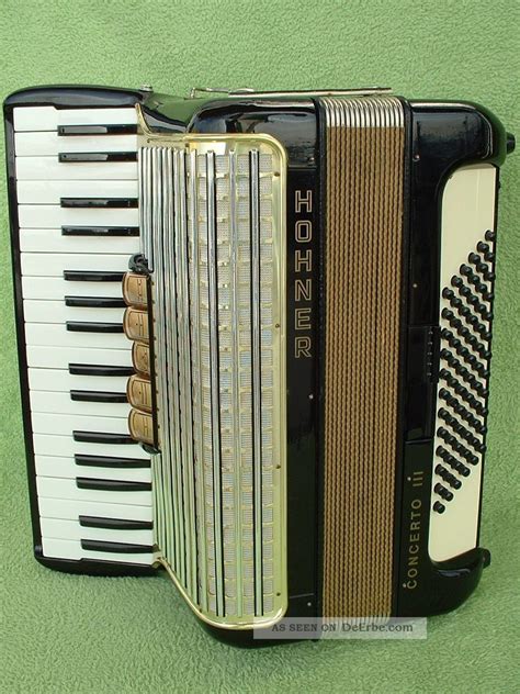 Hohner Concerto Iii Piano Akkordeon Germany Accordion 72 Bass Prima Akordeon Top