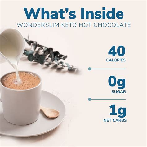 Keto Hot Chocolate Creamy Cocoa (7ct), WonderSlim - DietDirect 14.99 USD