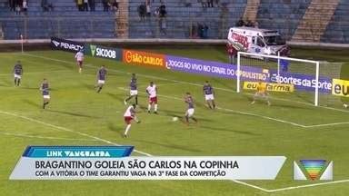 Link Vanguarda Bragantino goleia São Carlos na copinha Globoplay