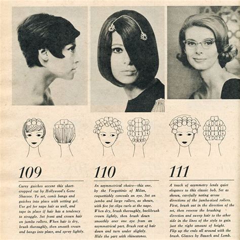 Vintage Hairstyle With Roller Setting Pattern Vintage Hairstyles