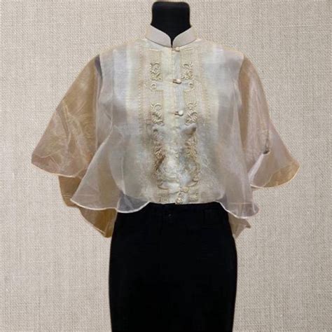 Filipiniana Ladies Barong Butterfly Sleeves Etsy Canada