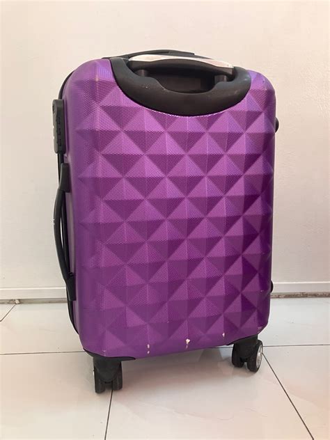 Purple Handcarry Baggage Hobbies Toys Travel Luggages On Carousell