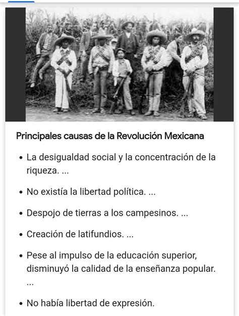 Cuales Fueron Las Causas Y Consecuencias De La Revolucion Mexicana Hot Sex Picture