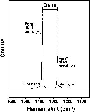 Representative Raman Spectrum Of Co Delta Designates The Fermi