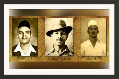 Wall Frame Freedom Fighters Bhagat Singh Sukhdev Rajguru Wall Hanging