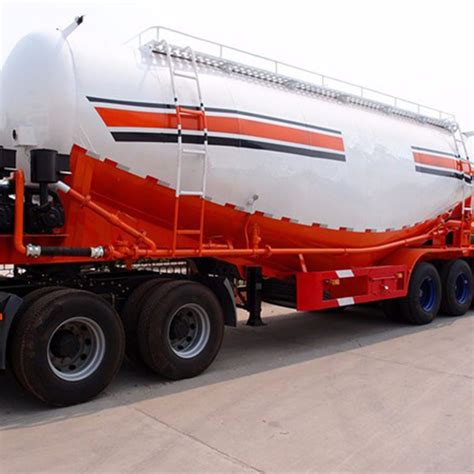 3 Axles Powder Tanker Material Transport Trailer Bulker Dry Semi Truck