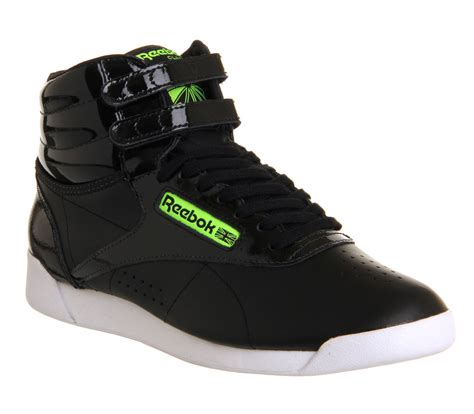 Reebok Freestyle Hi in Black | Lyst