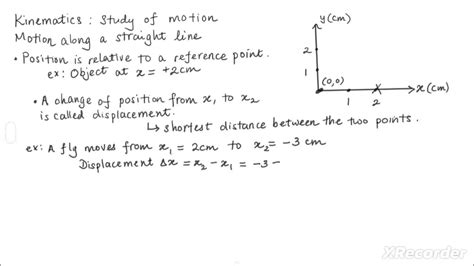 Kinematics Displacement Youtube