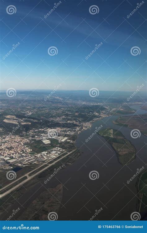 Aerial View of Tagus River in Portugal Stock Photo - Image of atlantic ...