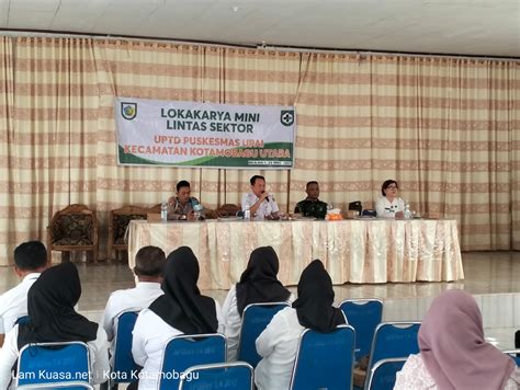 Puskesmas Upai Gelar Lokakarya Mini Lintas Sektor Ini Harapan Camat