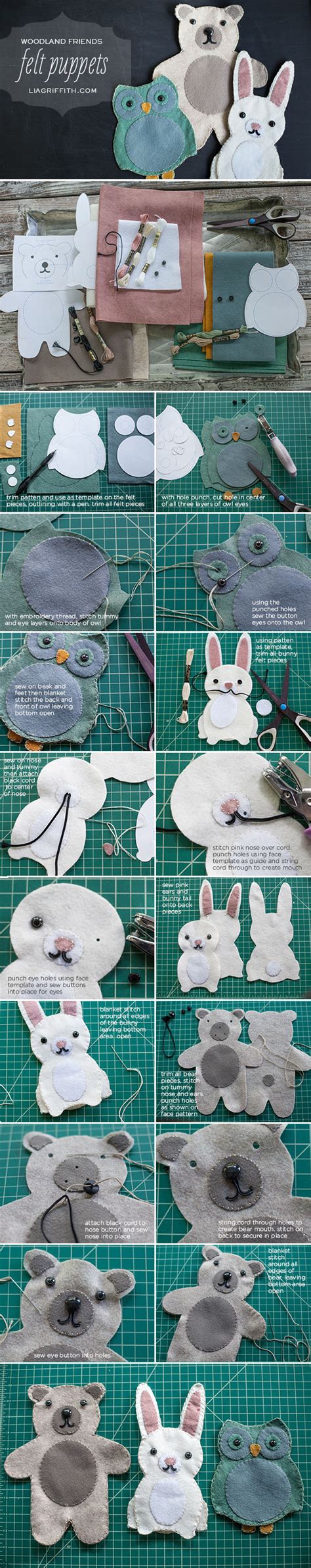 DIY Felt Puppets Pictures, Photos, and Images for Facebook, Tumblr, Pinterest, and Twitter