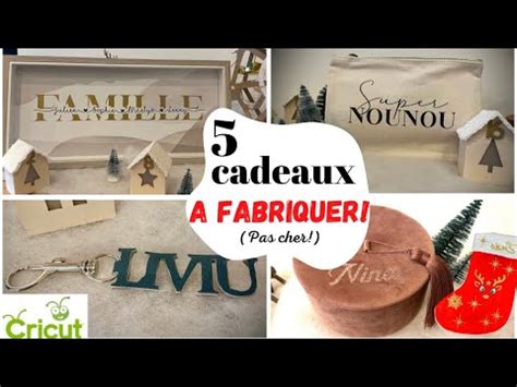 Cadeaux Fabriquer Petit Budget Facile Rapide Avec Cricut Maker