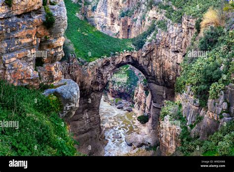 Algeria Constantine City Natural Bridge Stock Photo Alamy