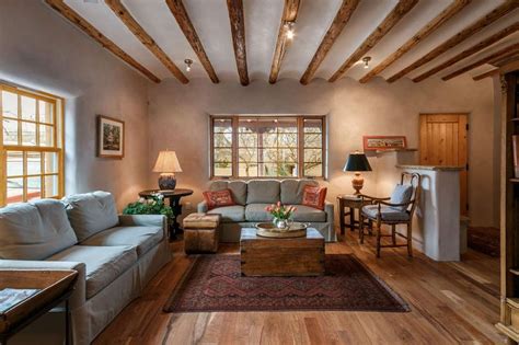 You Ll Love The Light Bright Interior Of This Santa Fe Pueblo Adobe