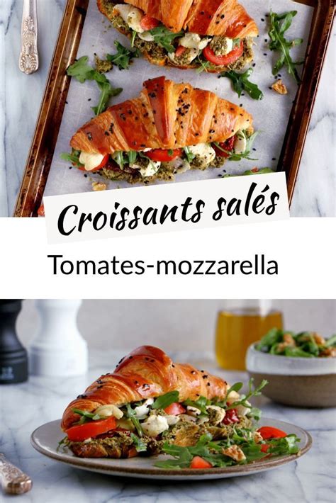 Croissants salés aux tomates mozzarella et basilic Recept